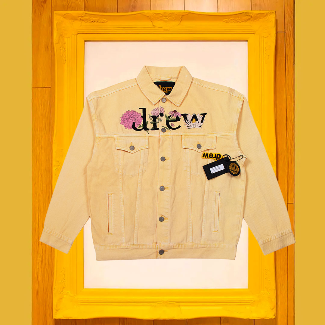 DREW HOUSE JUSTIN mixed media trucker jacket