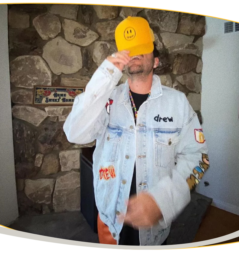 DREW HOUSE JUSTIN mixed media trucker jacket