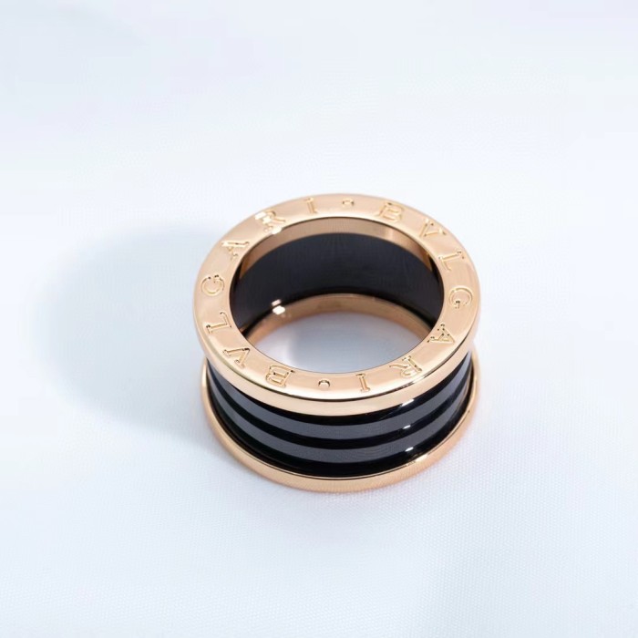 Two color ceramic plain ring
