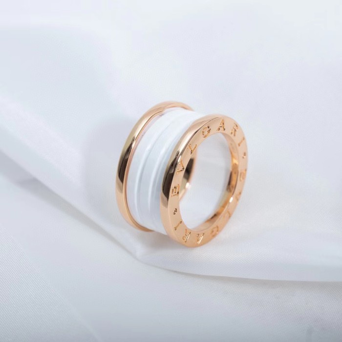 Two color ceramic plain ring