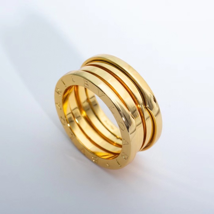 Three color wide small waist ring