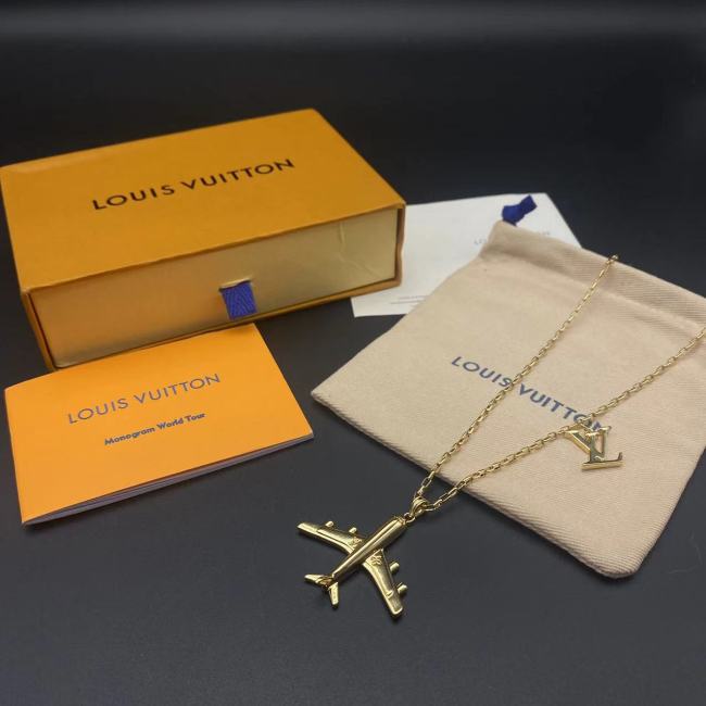 Gold aircraft Necklace