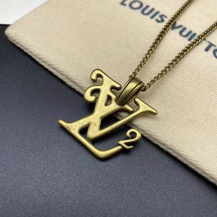 Gold logo2 necklace