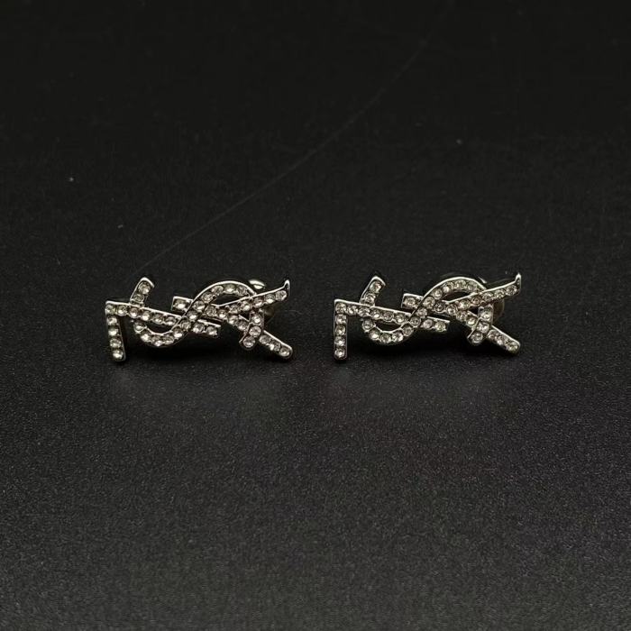 Diamond logo earrings
