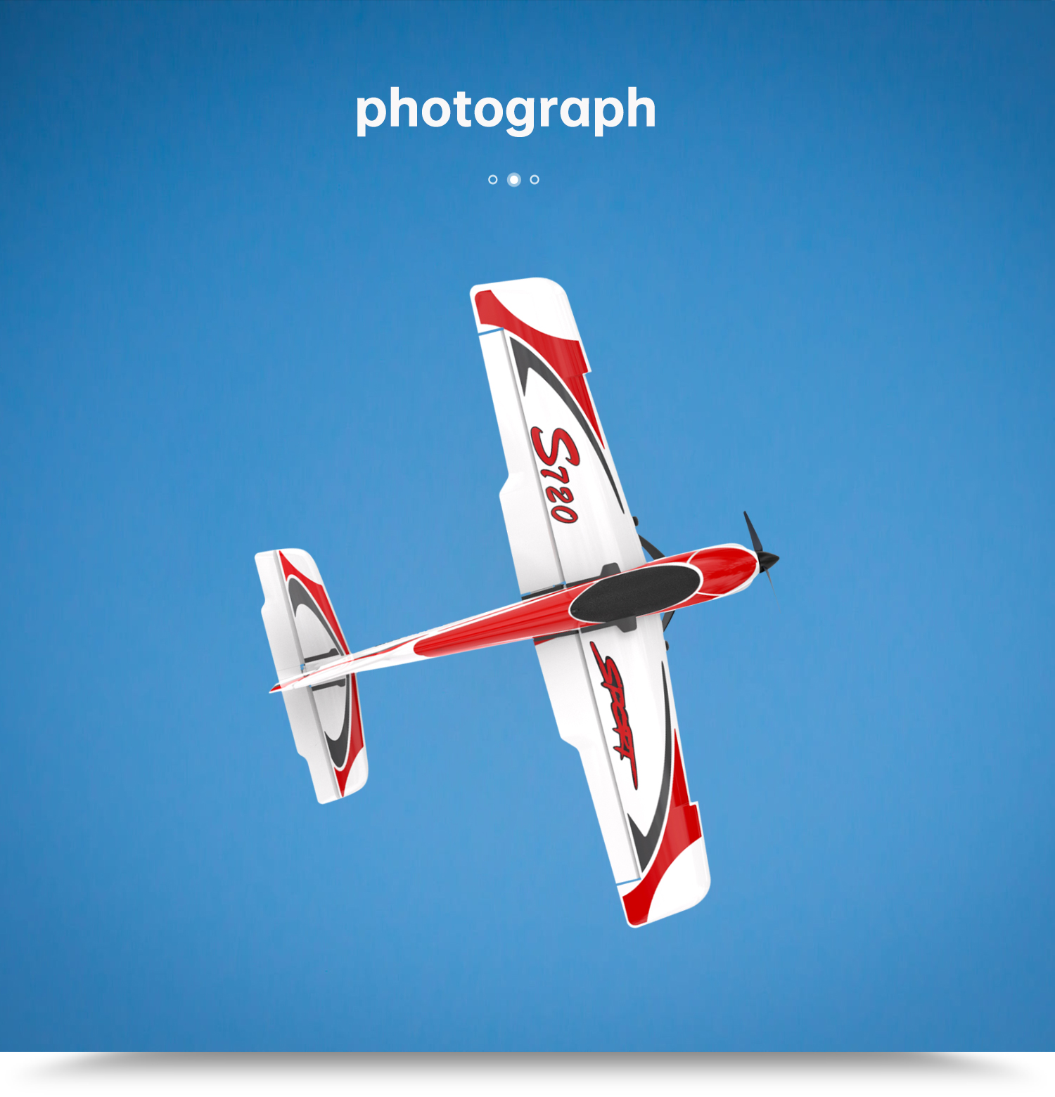 OMPHOBBY S720 RC Plane RTF 6-Axis Gyro Stabilizer RC