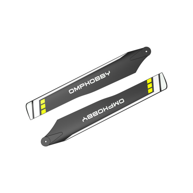 OMPHOBBY M2 Replacement Parts 175MM Main Blades-Yellow For M2 V2/Explore OSHM2108