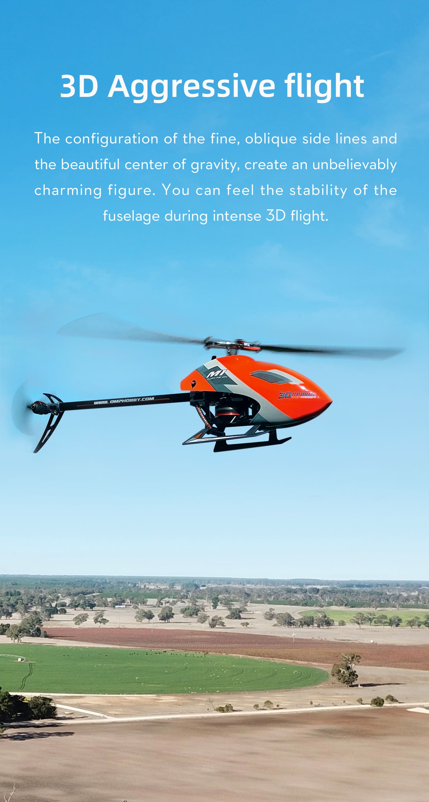 OMPHobby M1 EVO RC Helicopter BNF SFHSS Protocol — MPI Hobby