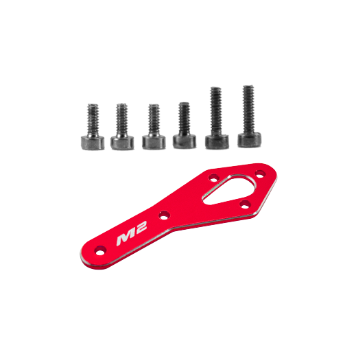 OMPHOBBY M2 EVO Tail Motor Reinforcement Plate set-Red OOSHM2318R