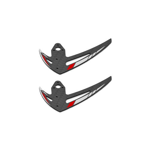 OMPHOBBY M2 EVO Vertical Stabilizer set-Glamour Red OSHM2328R