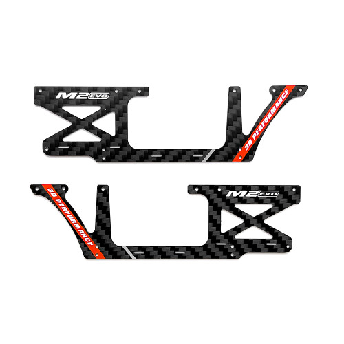 OMPHOBBY M2 EVO Fuselage Carbon panel set-Red OSHM2326R
