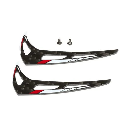 OMPHOBBY M1 EVO Vertical Stabilizer set-Glamour Red OSHM1204R