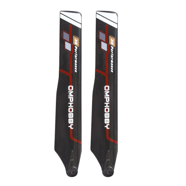 OMPHOBBY M1 EVO Main Blade 125-（hard) -Glamour Red OSHM1209R