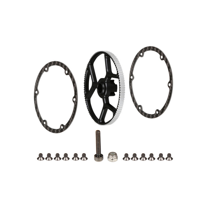 OMPHOBBY M4 Helicopter Main Pulley 99t（Black）OSHM4023B