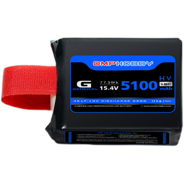 OMPHOBBY ZMO VTOL FPV Aircraft HV LiPo Battery 5100mAh 15.4V 4S