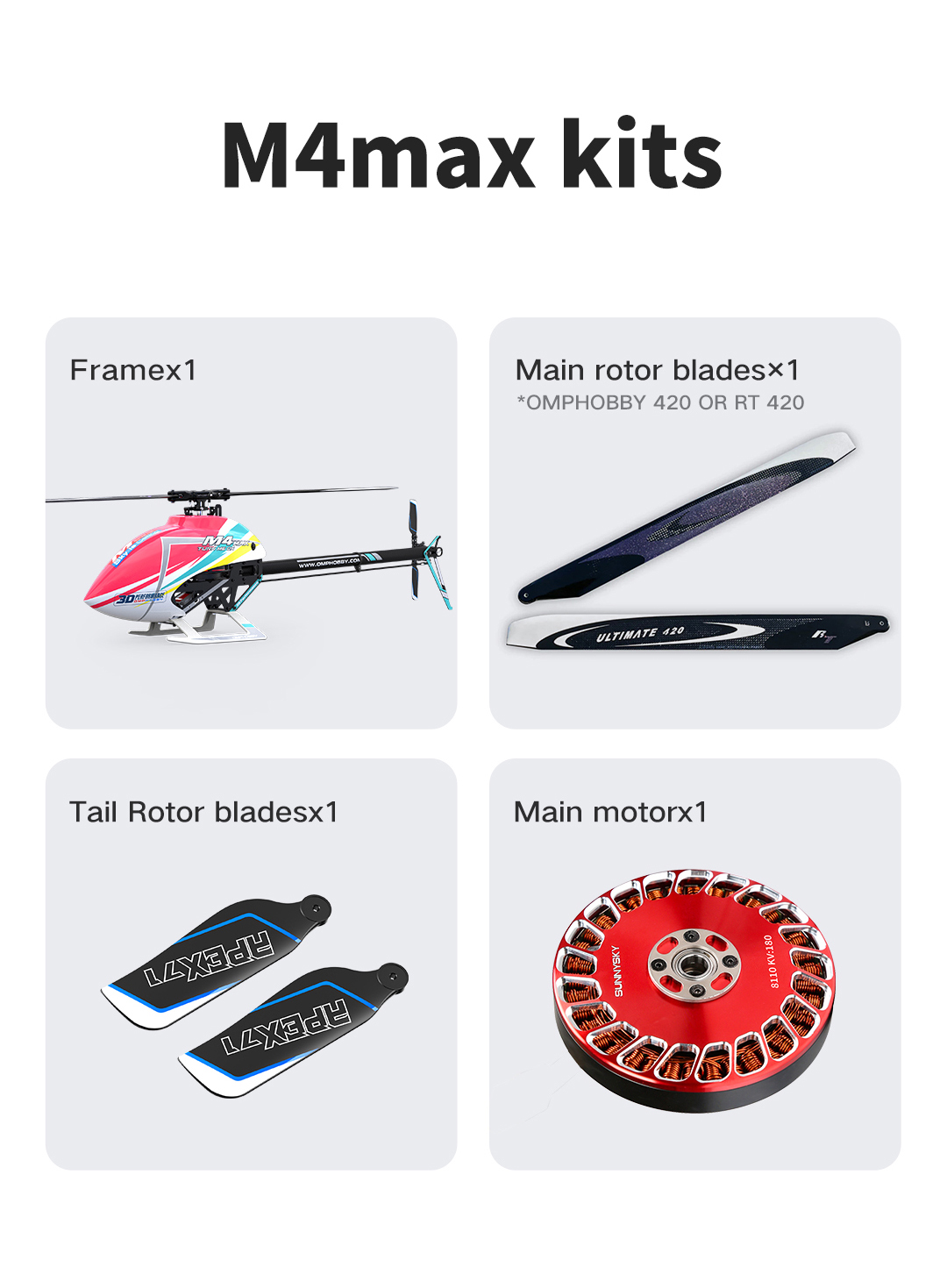 OMPHOBBY M4 MAX RC Helicopter OMPHOBBY M4 MAX RC Helicopter