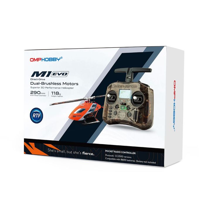 OMPHOBBY M1 EVO BNF RC Helicopter