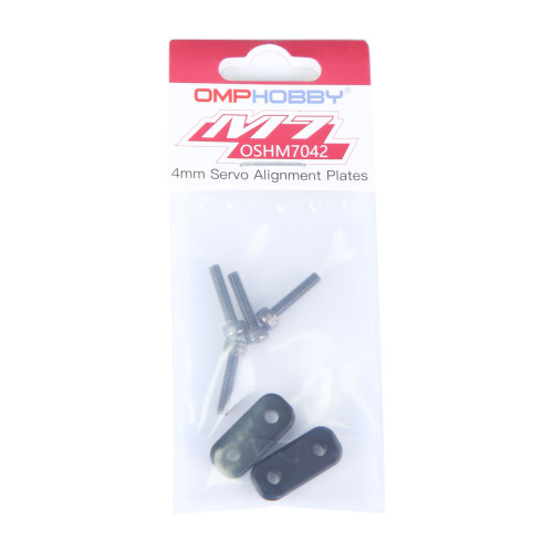 OMPHOBBY M7 Helicopter 4mm Servo Alignment Metal plates OSHM7042