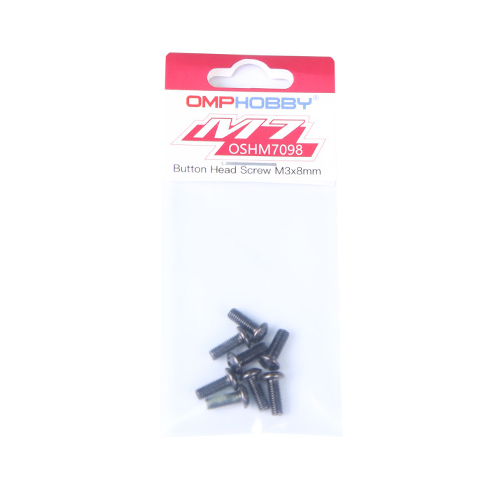 OMPHOBBY M7 Helicopter Button Head Screw M3x8 OSHM7098