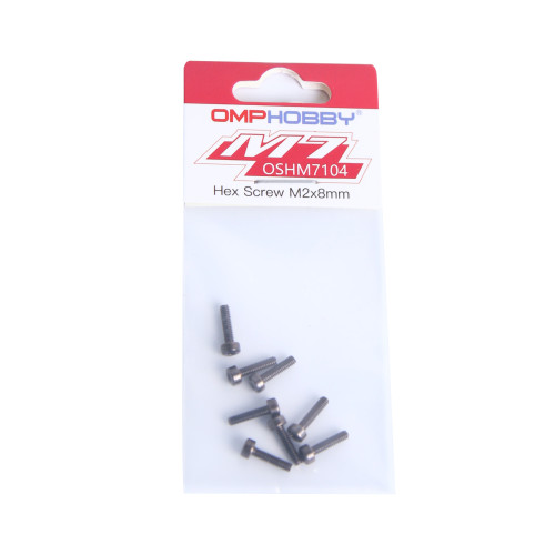 OMPHOBBY M5/M6/M7/M7R Helicopter Parts Hex Screw M2x8 OSHM7104