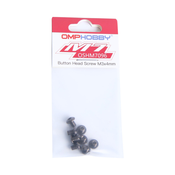 OMPHOBBY M7 Helicopter Button Head Screw M3x4 OSHM7096