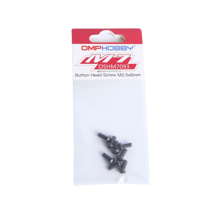 OMPHOBBY M5/M6/M7 Helicopter Parts Button Head Screw M2.5x6 OSHM7093