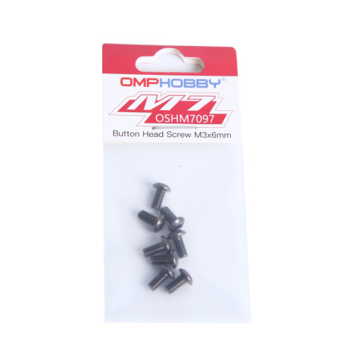 OMPHOBBY M5/M6/M7/M7R Helicopter Parts Button Head Screw M3x6 OSHM7097