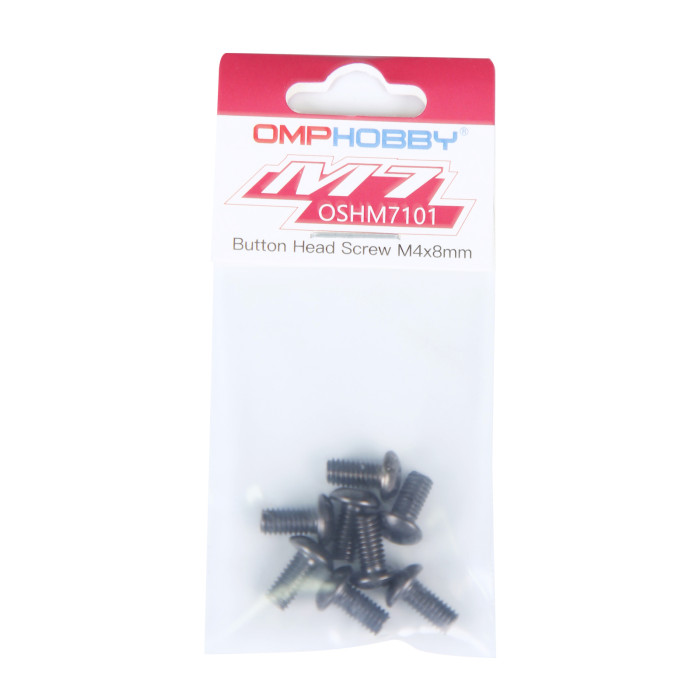 OMPHOBBY M7/M7R Helicopter Button Head Screw M4x8 OSHM7101
