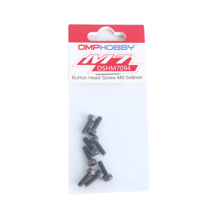 OMPHOBBY M5/M6/M7 Helicopter Parts Button Head Screw M2.5x8 OSHM7094