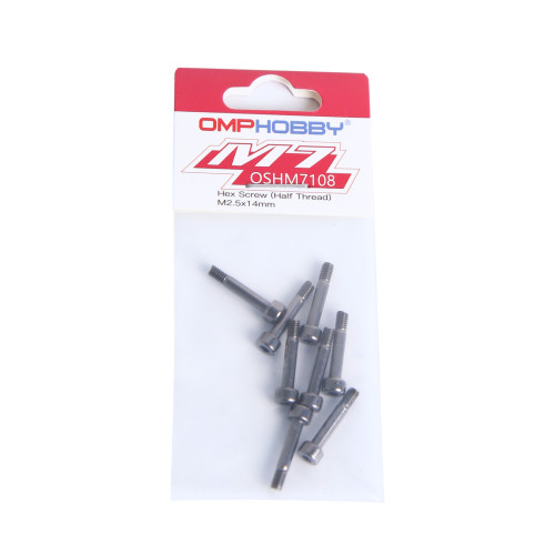 OMPHOBBY M7 Helicopter Hex Screw (Half Thread) M2.5x14 OSHM7108