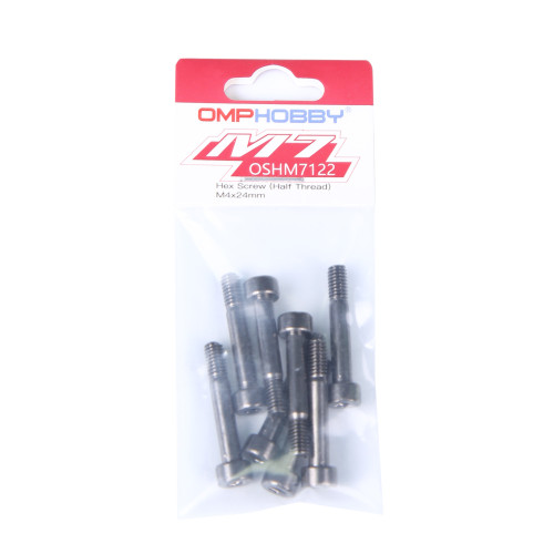 OMPHOBBY M7 Helicopter Hex Screw (Half Thread) M4x24 OSHM7122