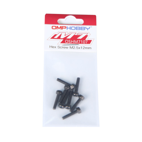 OMPHOBBY M5/M6/M7 Helicopter Parts Hex Screw M2.5x12 OSHM7107