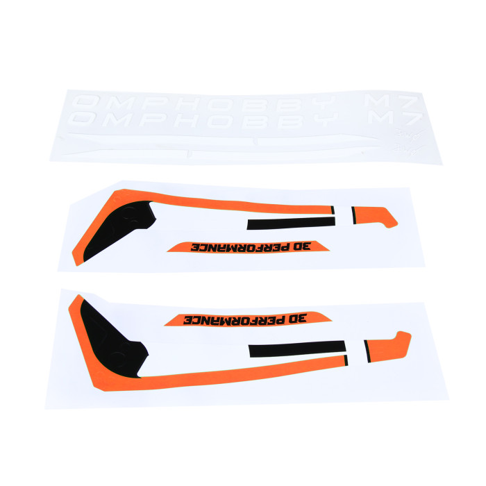 OMPHOBBY M7 Helicopter Orange Sticker OSHM7177