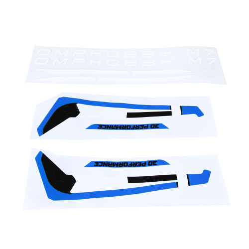 OMPHOBBY M7 Helicopter Blue Sticker OSHM7178