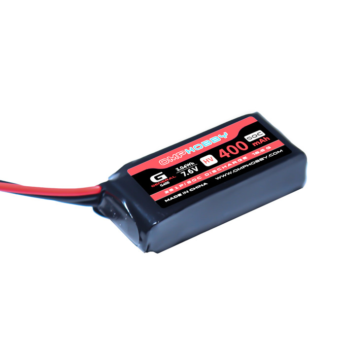 OMPHOBBY M1 Replacement Parts Lithium Battery Set 2S 400mAh 50C for M1/M1 EVO OSHM1224