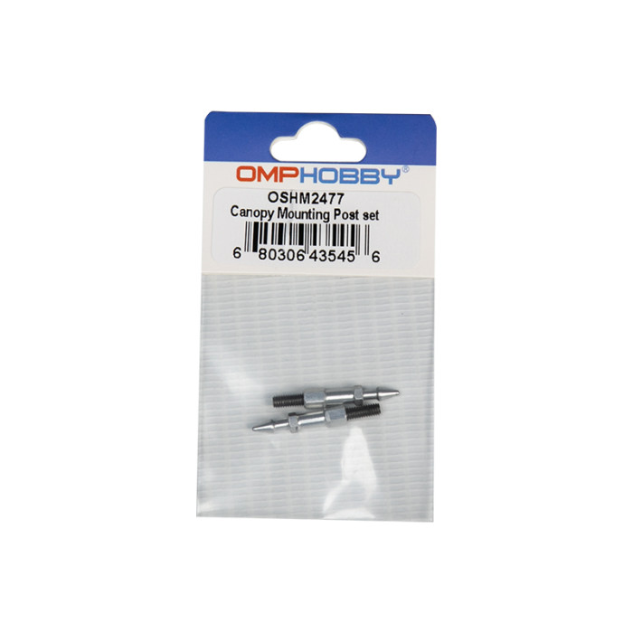 OMPHOBBY M2 V3 Sport RC Helicopter Parts Canopy Mounting Post set（sliver） OSHM2477
