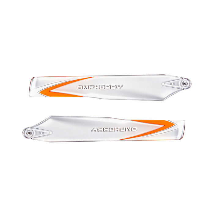 OMPHOBBY M1 Replacement Parts 125mm Main Blades(Orange)-(Soft) OSHM1035
