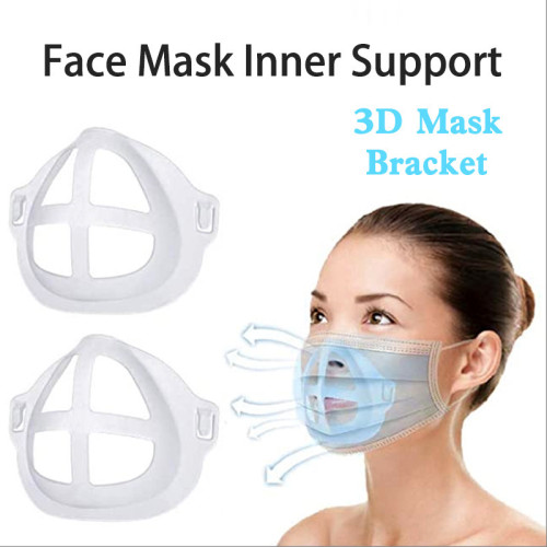 DIY Face Bandanas Accessories Internal Support Holder Frame Nose Breathing smoothly 3D Mas-k Bracket Inner Support YAWEIE Protect Lipstick Lips 2PCS, White