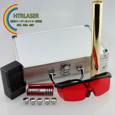 全銅の50000ｍｗ高出力レーザー懐中電灯 カラス撃退可能 燃焼力良く超強力レーザーポインター