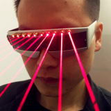 レーザーメガネ　舞台グラブ出演道具 光る サングラス