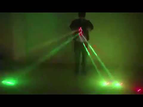 レーザー手袋 舞台出演道具 緑色/赤色レーザービーム  KTV バー Djレーザーled グローブ