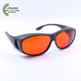 紫色、緑色、青色レーザー保護メガネ 彫刻機ゴーグルYAGレーザー保護 355nm 405nm 520nm532nm大型ボディフレーム、内部に近視眼鏡を着用できる