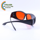 紫色、緑色、青色レーザー保護メガネ 彫刻機ゴーグルYAGレーザー保護 355nm 405nm 520nm532nm大型ボディフレーム、内部に近視眼鏡を着用できる