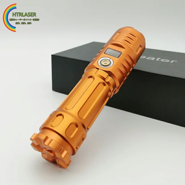 1000mw 450nm青色レーザーポインター26650バッテリー高出力レーザーUSB出力ポートを備える 屋外工事用カラス対策用途