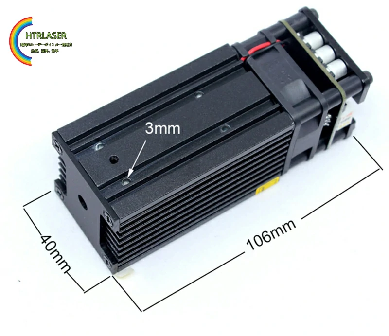 520nm 3W 緑色レーザーモジュール