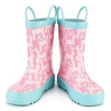 Girl Rain Boots Flamingos