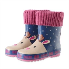 Girl Rain Boots Flamingos