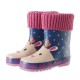 Girl Rain Boots Flamingos