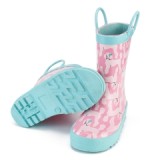 Girl Rain Boots Flamingos
