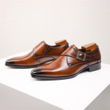 	 men's genuine leather formal shoes 
