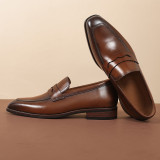 	 men's genuine leather formal shoes 